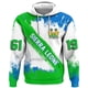 thumbnail image 3 of Sudadera con capucha unisex de manga larga con estampado 3D de la bandera nacional de Sierra Leona, informal, de calle, de gran tamaño, para primavera, 3 of 5