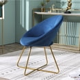 thumbnail image 4 of Soft Silky Velvet - Ergonomic Curved Back - Bedroom Accent - Scratch - Free Floor Protection, 4 of 5