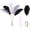 Black White Grey, variant on 20pcs Black White Grey Ostrich Feathers 22 Inch Bulk for Vase Floral Arrangements Wedding Centerpieces Home Decor Craft Supplies
