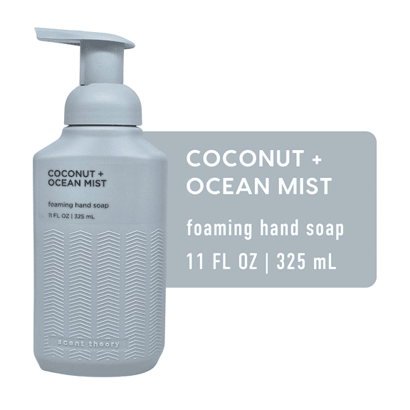 Scent Theory Foaming Hand Soap, Coconut and Ocean Mist, 11 fl oz