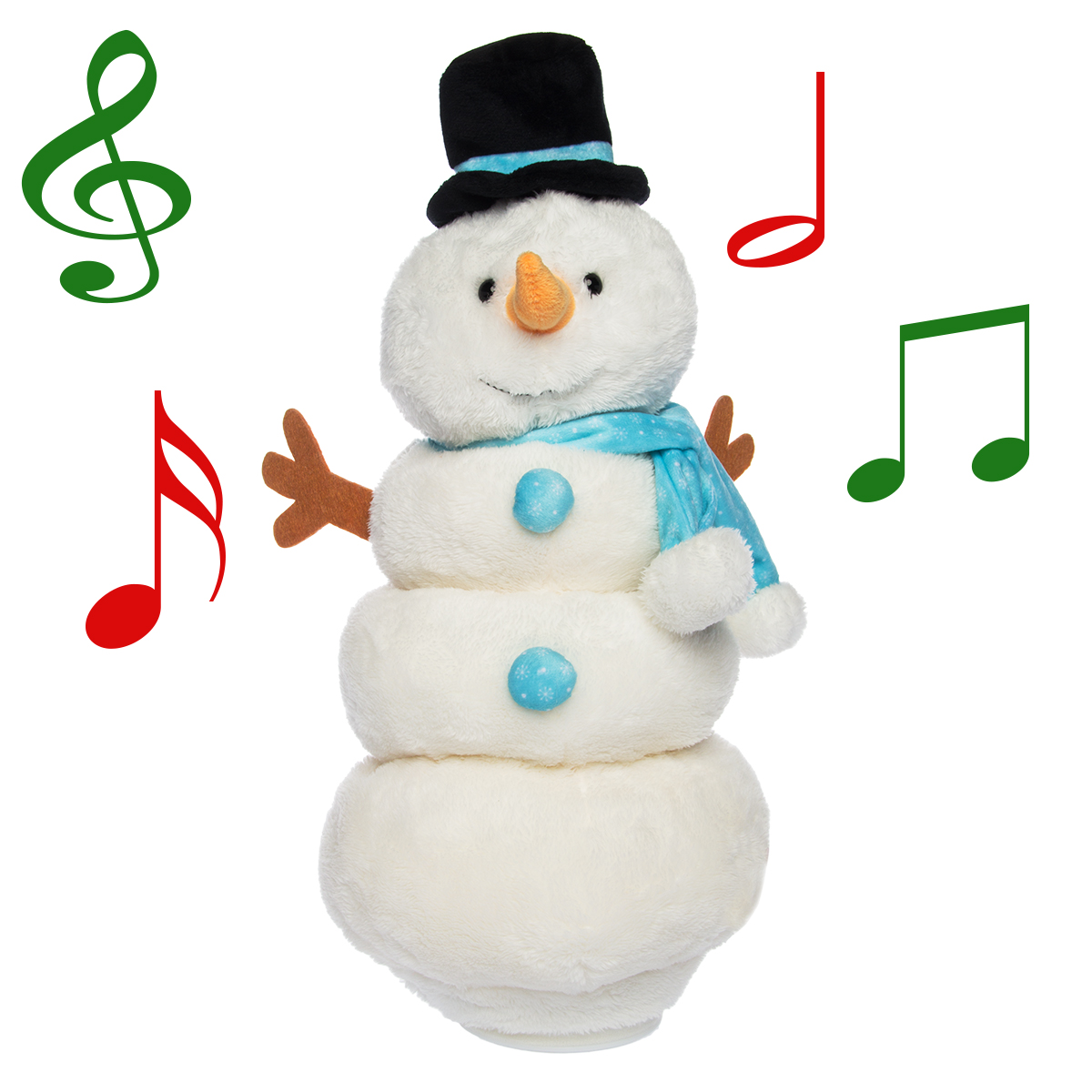 Simply Genius Singing Dancing Snowman, Animated Christmas Plush, Stuffed Animals, Christmas Toys 