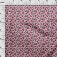 thumbnail image 3 of oneOone Silk Tabby Medium Pink Fabric Pomegranate Sewing Craft Projects Fabric Prints By Yard 42 Inch Wide, 3 of 4