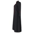 thumbnail image 4 of Penkiiy Priest Robe Dress for Men Clearance Men Solid Halloween Long-sleeved Button Robe Cosplay Coat Black Priest Robe Dress, 4 of 9