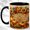 Black, variant on Autumn Pumpkin Coffee Mug, Sunflower Harvest Mug, Ceramic 11 oz