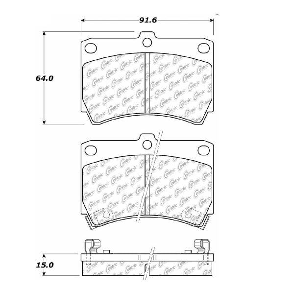 Go-Parts OE Replacement for 2001-2002 Kia Rio Front Disc Brake Pad Set