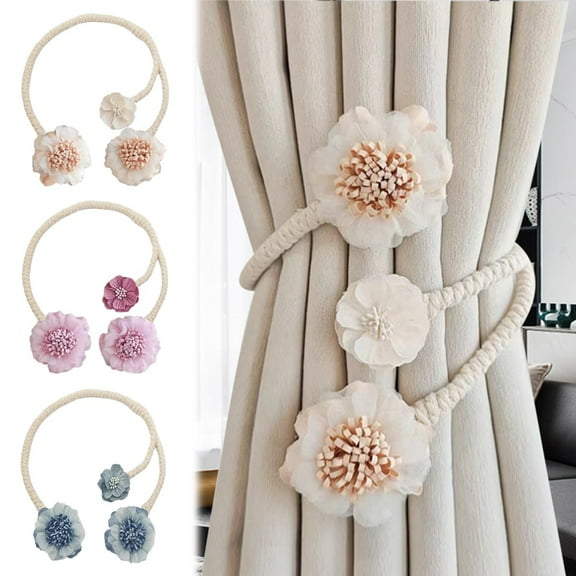 1X Tie Strap Curtain Tie Back Clips; Curtain Ties; Curtain Holdbacks; Creative Curtain Cords; Elegant Curtain Ties for Bedroom Decoration;Emian Room Decoration; Children's Room Decorat