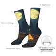 thumbnail image 4 of Logiee Moonlit Skeleton Campfire Print Adult Socks for Men & Women,Calf Socks, Ankle Socks,Boots Socks,Breathable Casual Sock,Unisex Crew Socks, 4 of 6