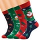 thumbnail image 1 of Calcetines navideños de cuatro piezas Cómodos y suaves calcetines cálidos de temporada JAMW Sencillez, 1 of 5