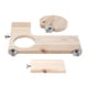 thumbnail image 4 of Trampolín de madera para chinchillas Bling Bling 3 piezas plataforma de soporte en forma de L, 4 of 12