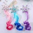thumbnail image 3 of Pinzas para el pelo con lazo degradado, tocado, coleta, cuerdas para el pelo, peluca colorida para bebé, coleta elástica, tocado para niños, 3 of 5