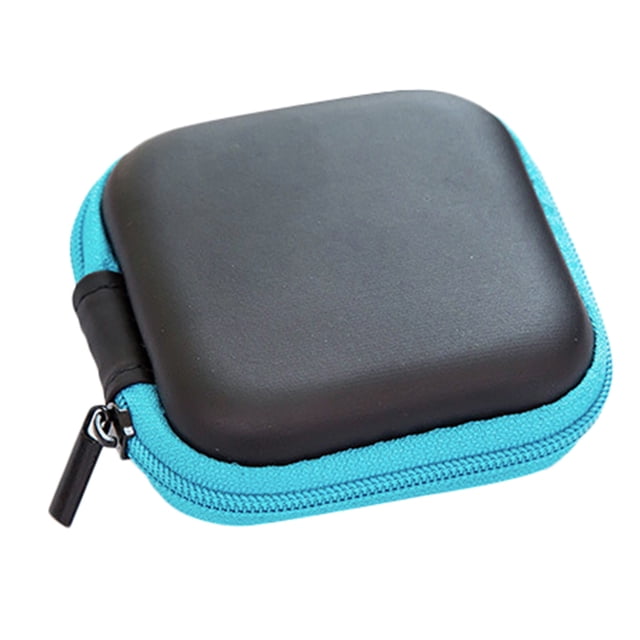 Worallymy Auricular Caja de almacenamiento de auriculares Cremallera portátil PP Cable USB Adaptador de teléfono inteligente Bolsa de bolsillo Worallymy JD735816073