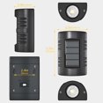 thumbnail image 4 of Outdoor Solar Lights for Outside, 1 Pack Bright Solar Fence Lights with Multi-Color Changing & Warm White Mode, Upgraded Solar Step Lights Outdoor Waterproof for Garden Deck Post Stair Wall, 4 of 8