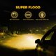 thumbnail image 2 of Barra de luces LED impermeable de 5 pulgadas, 2 unidades, 72 W, 24 LED, luces de trabajo antiniebla amarillas para conducción todoterreno, camiones, Jeep, ATV, UTV, SUV, barco, marino., 2 of 5