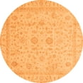thumbnail image 1 of Ahgly Company Indoor Round Oriental Orange Traditional Area Rugs, 8' Round, 1 of 4