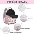 thumbnail image 4 of Snowy Owl and Night Pattern Backpack – Cute Cartoon Owl Schoolbag with Big Eyes and Animal Design, 4 of 5