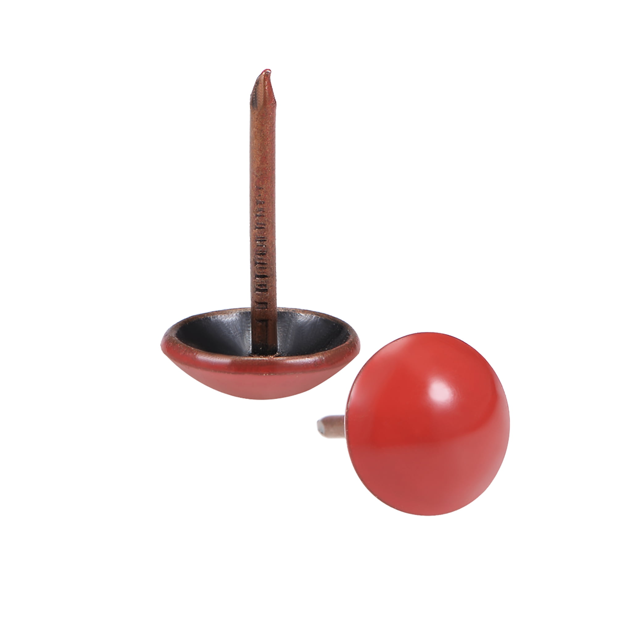 Upholstery Nails Tacks 11mm Red Round Head 17mm Length Thumb Push Pins