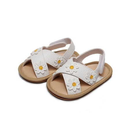 

Gomelly Infant Outdoor Breathable Magic Tape Flats Daily Wear Non Slip Comfortable Summer Sandals