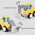 thumbnail image 3 of KYAIGUO Kids Toys Construction Toys Inertia Excavator Toys Plastic Material Detachable Truck Toys for Boys Gifts 3-6 Years 5PCS, 3 of 8