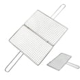 thumbnail image 2 of Stainless Steel Bbq Grid Net Meat Fish Net With Handle Grilling Basket, 2 of 3