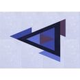 thumbnail image 1 of Ahgly Company Machine Washable Indoor Rectangle Transitional Lavender Blue Area Rugs, 2' x 5', 1 of 7