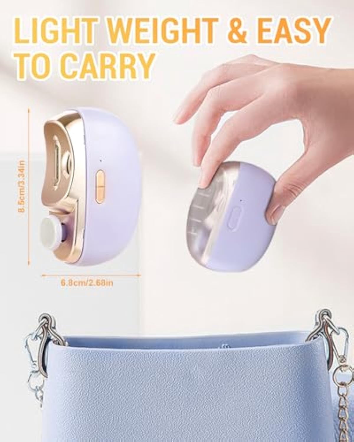 Electric Nail Clipper, 2026 New 2 in 1 Automatic Nail Trimmer with Polishing, 2-Speed Adjustable, Multifunctional Nail Trimmer for Seniors, Kids, Adults