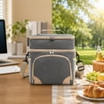 thumbnail image 6 of Portable Lunch Cooler Bag Insulated Lunch Box With Strap Handle Thermal Food Storage Tote Office Travel Picnic Camping Outdoor Carrying Organizer Reusable Meal Carrier, 6 of 6