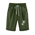thumbnail image 1 of Pantalones Cortos Casuales Impresos de la Cintura Elástica con Bolsillos, Pantalones Casuales para Todo el Uso Diario de la Temporada, 1 of 3
