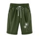 thumbnail image 1 of Pantalones Cortos Casuales Impresos de la Cintura Elástica con Bolsillos, Pantalones Casuales para Todo el Uso Diario de la Temporada, 1 of 3
