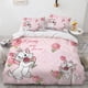 thumbnail image 5 of Disney-juego de ropa de cama de dibujos animados para niños y niñas, edredón de dibujos animados de Marie Cat, tamaño Queen y King, Kawaii, funda de almohada, regalo, 5 of 5