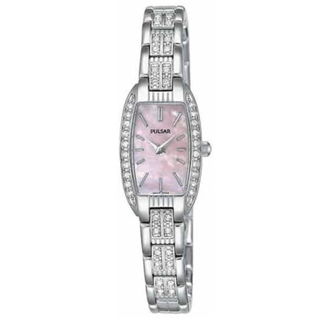 UPC 037738130754 product image for 62 SWAROVSKI« Crystal Watch - Stainless - Pink Mother of Pearl Face | upcitemdb.com