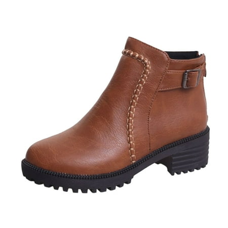 

HGWXX7 Boots Ankle Flat Women Autumn Winter Snow Soft Shoes Boots Women s Boots Fall Shoes