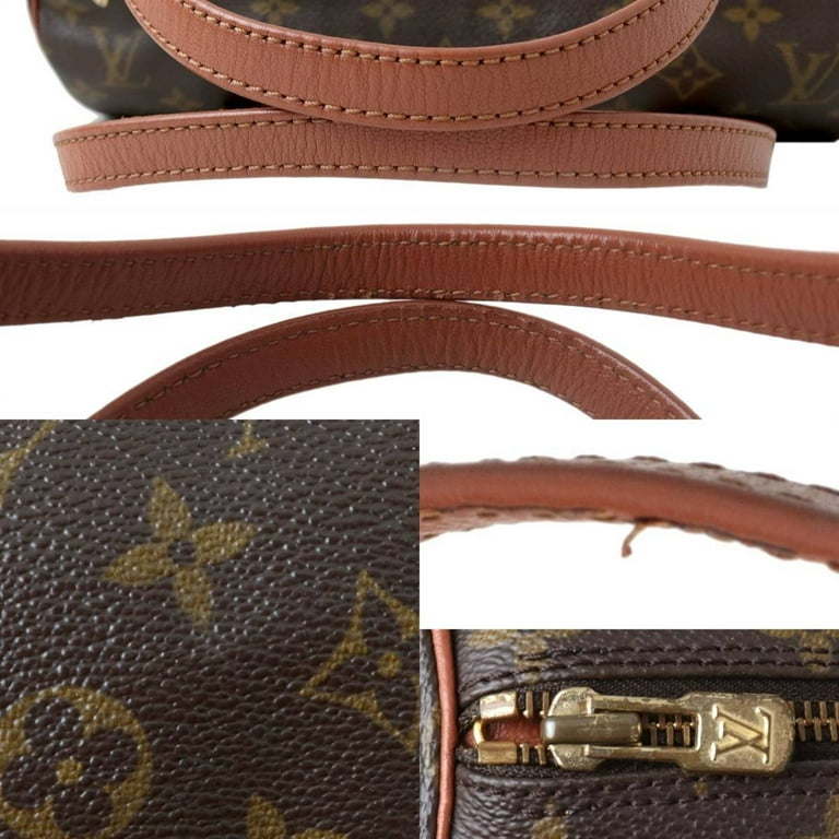 Louis Vuitton Papillon Black Leather Shoulder Bag (Pre-Owned)