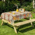 thumbnail image 6 of Tchckioa Autumn Line Grid Tablecloth for Restaurant,Rectangle 52x70 Stain Proof Table Cover, 6 of 6