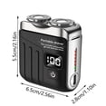 thumbnail image 4 of Mbvtdt Portable Mini Electric Shaver, Dual Ring Rotary Rechargeable Razor, Wet Dry USB Travel Shaver for Men Home Personal Grooming, 4 of 5
