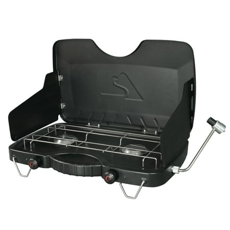 Ozark Trail 2 Burner Propane Gas Camping Stove  GCT2208W  Black  New