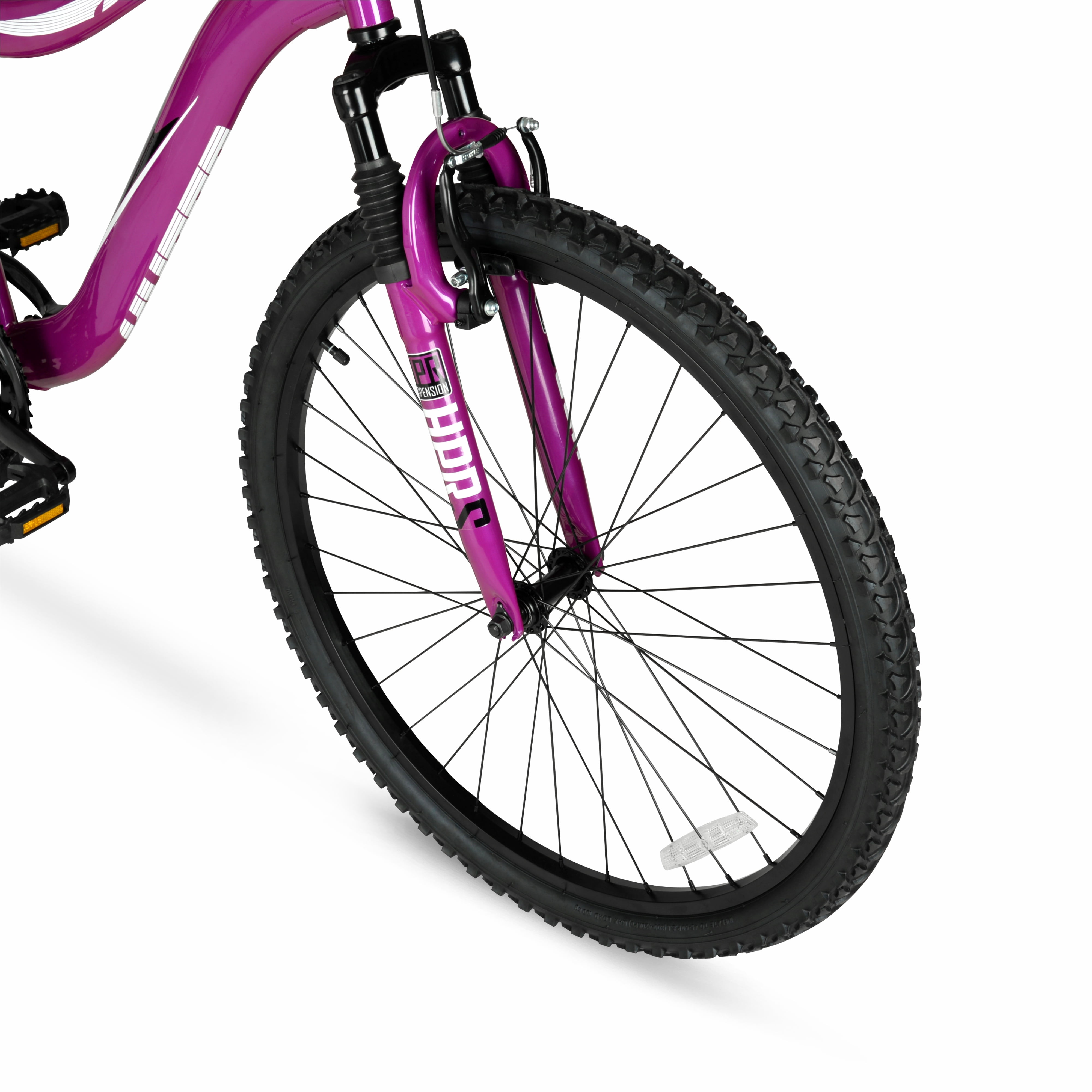 Hyper Bicycles 26” Lady’s Boundary Mountain Bike, Purple