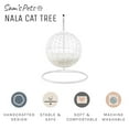thumbnail image 5 of Sam's Pets NALA 23.5" Hanging Egg Cat Condo, White - Two Soft Cushions, Washable, Cozy, Wicker Design, Sturdy, 5 of 7