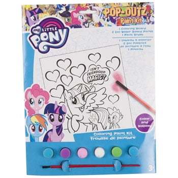 Value Link Paint Kit My Little Pony Coloring Board, 24 Piece