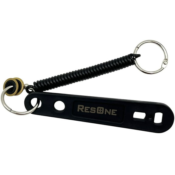 ResOne 1pk Hardened Medical Oxygen Cylinder Wrench w/Bungee Cord & 2 Yoke Washers