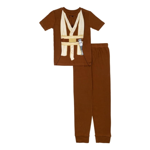 Conjunto de pijama STAR WARS JEDI para niños de 4 años, 100% algodón, ajuste ceñido