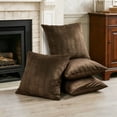 thumbnail image 5 of Home Soft Things Pleated Velvet 4 Piece Throw Pillow Cover Set - Carafe - 20" x 20", 5 of 6