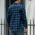 thumbnail image 6 of FDGIU Men's Flannel Shirt 2025 - Long Sleeve Button Down Plaid, Soft Fall Winter Casual Top, 6 of 7
