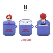 BTS Jung Kook Character Figure - Soft Jell Protective Rubber Cover Case for Apple Airpods 1 & 2