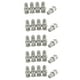 thumbnail image 1 of 50Pcs Adaptador de Conectador Coaxial de Enchufe de BNC de Macho A F Hembra para Camara del CCTV, 1 of 4