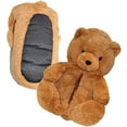 thumbnail image 4 of Teddy Bear Slippers For Women, Cute Indoor Non-Slip Warm Slippers(Dark Brown), 4 of 7