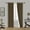Brown, variant on Light Blue 1-Piece Noa Solid Blackout Grommet-Top Window Curtain Panel 37" W X 84" L