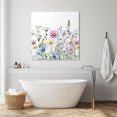 thumbnail image 3 of Spring Floral Wall Art Painting on Canvas, Country Spring Floral Botanical Canvas Art Home Prints Wall Art Framed Modern Artwork for Living Room Bedroom Wall Decor 16x16in, 3 of 9