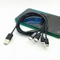 thumbnail image 6 of Flexible USB A to USB C& MICRO USB Cable Faster Charging Cord for Cell Phones Tablets with Type C/Micro USB 4Connectors, 6 of 9