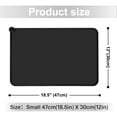 thumbnail image 2 of TiokMc Silicone Waterproof Dog & Cat Feeding Mat, Non-Slip, FDA Grade, Easy to Clean, BPA-Free, 18.5" x 11.5", Black, 2 of 7