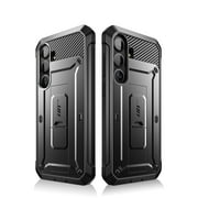 SUPCASE for Samsung Galaxy S25 Case with Stand, [Unicorn Beetle Pro] [2 Front Frames] [Built-in Screen Protector & Belt-Clip] Military-Grade Protection Phone Case Cover for Galaxy S25, Black